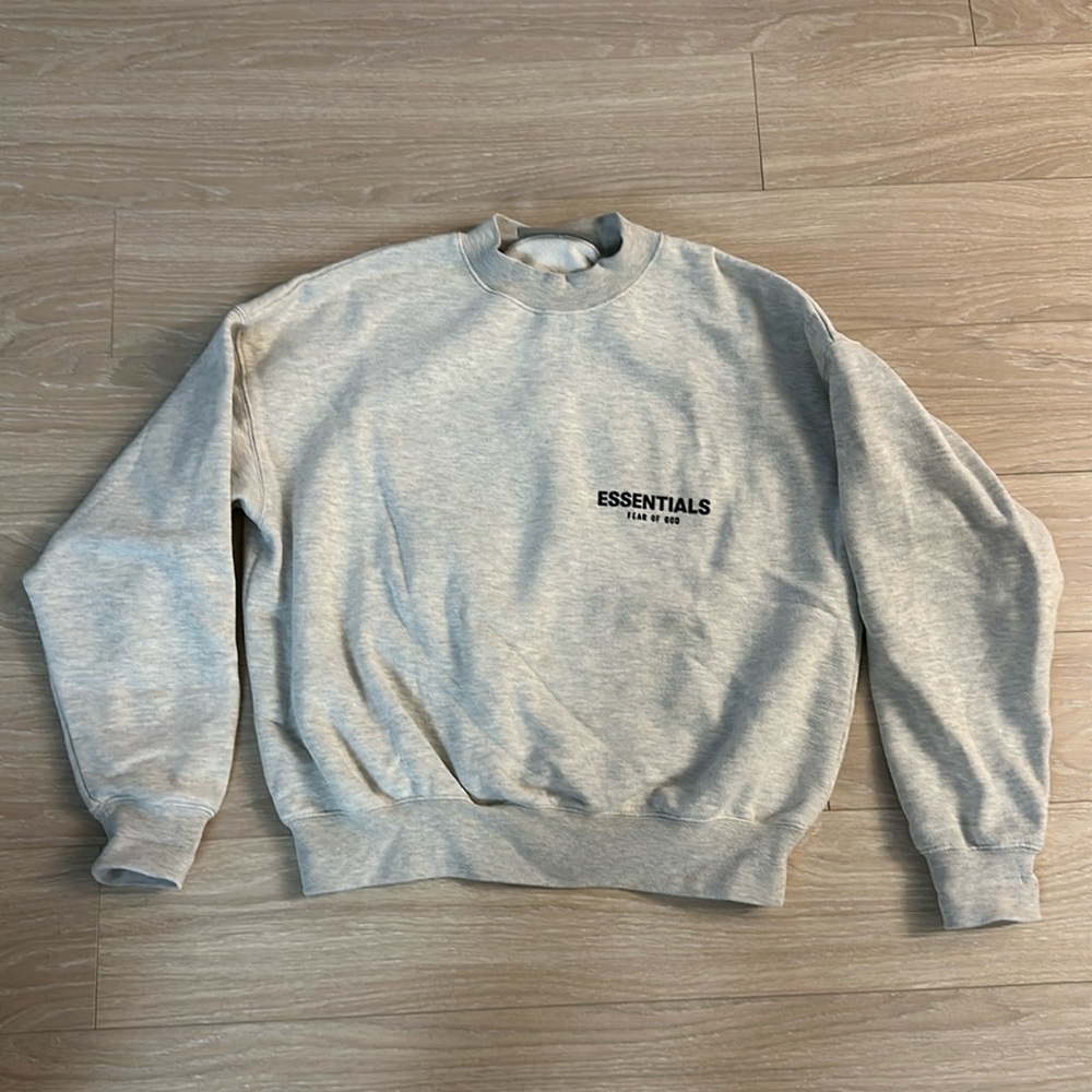 Essential fear of god sweatshirt oatmeal
